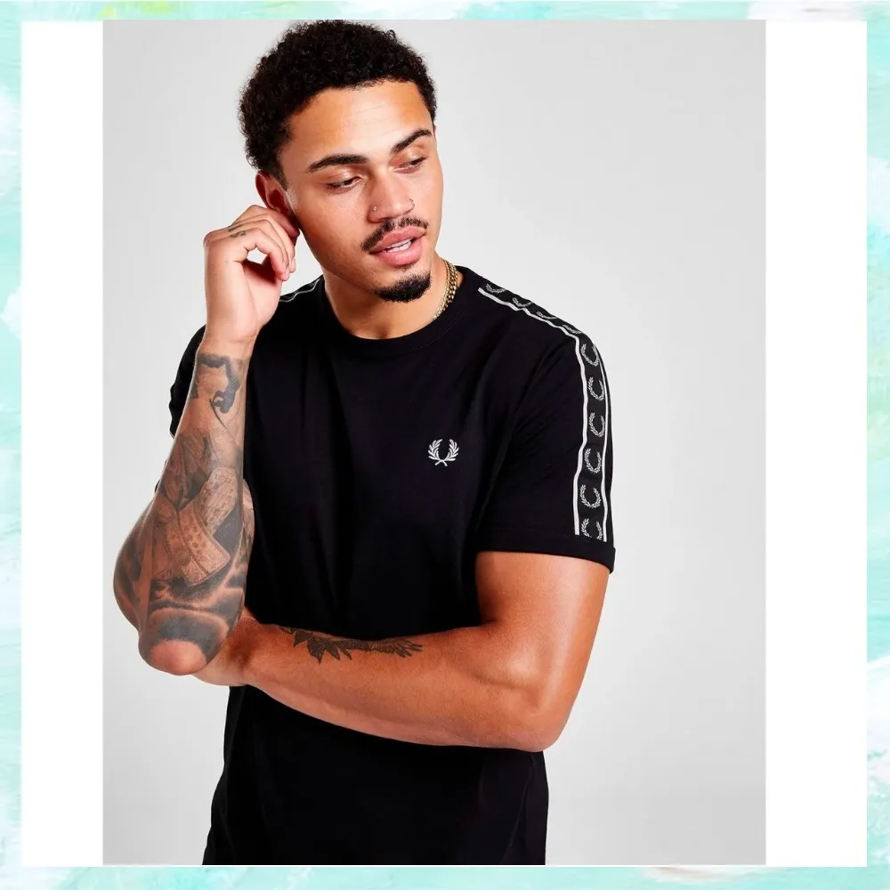 FRED PERRY  |Crew Neck Pullovers Street Style Plain Cotton Short Sleeves