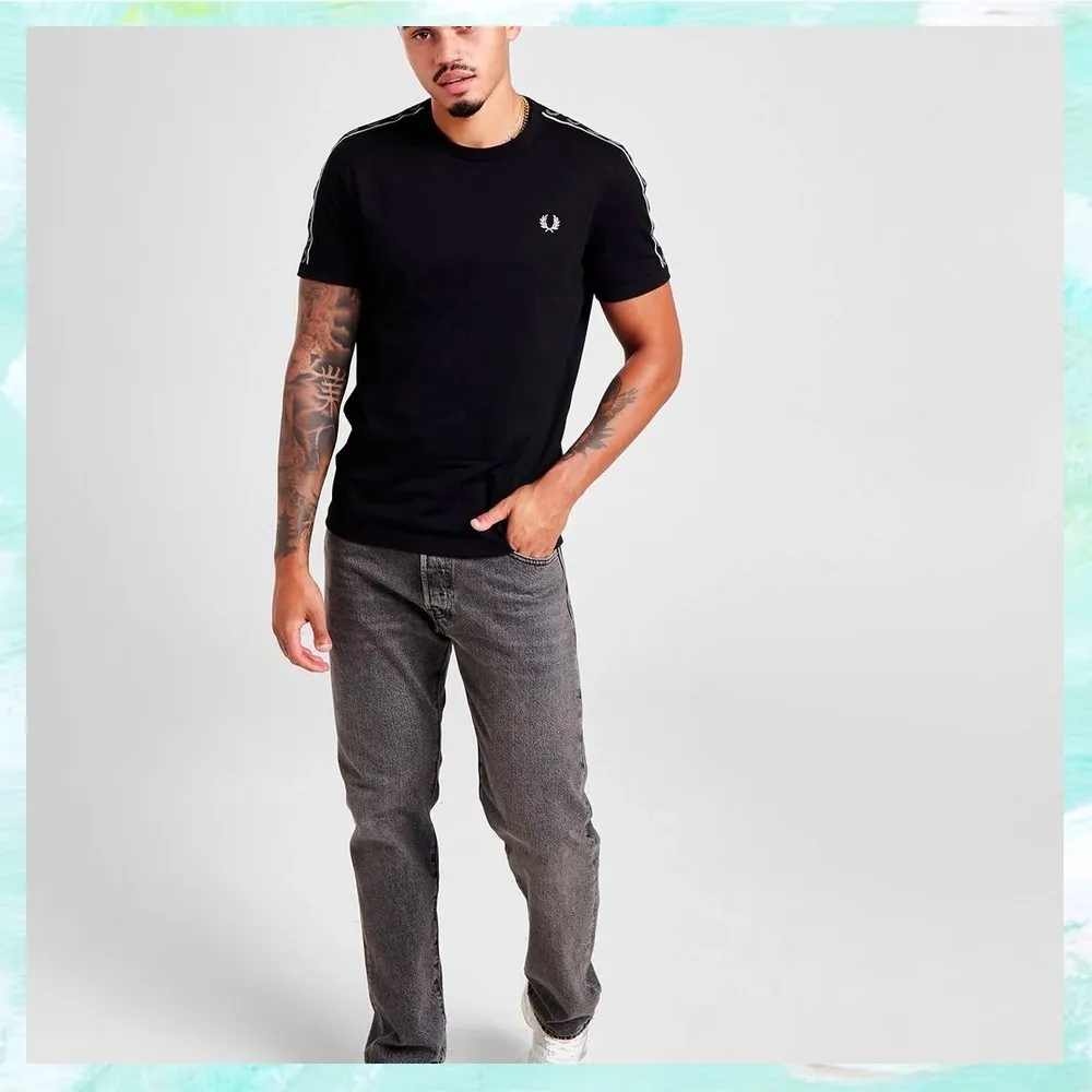 FRED PERRY  |Crew Neck Pullovers Street Style Plain Cotton Short Sleeves