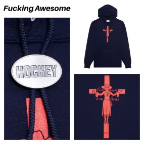 Fucking Awesome  |Pullovers Unisex Street Style Long Sleeves Cotton Logo