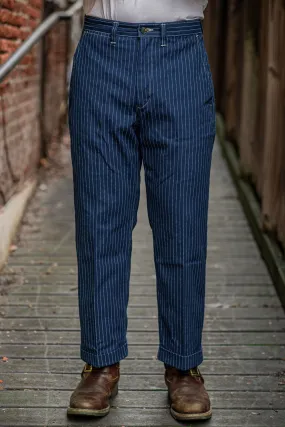 Fullcount 1128-4 Farmers Trousers - Indigo Wabash