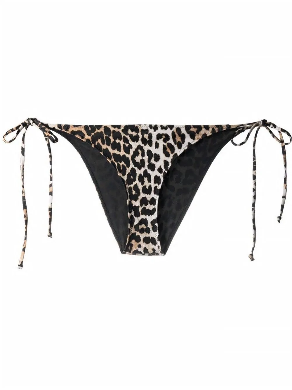 Ganni Leopard Print Bikini Bottoms