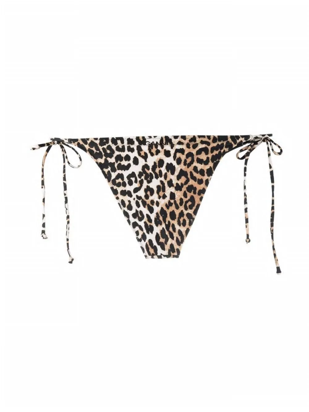 Ganni Leopard Print Bikini Bottoms