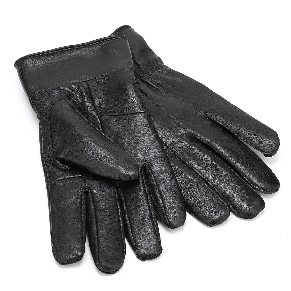 Genuine Leather Keep Warm Winter Windproof Full Finger Gloves for Men