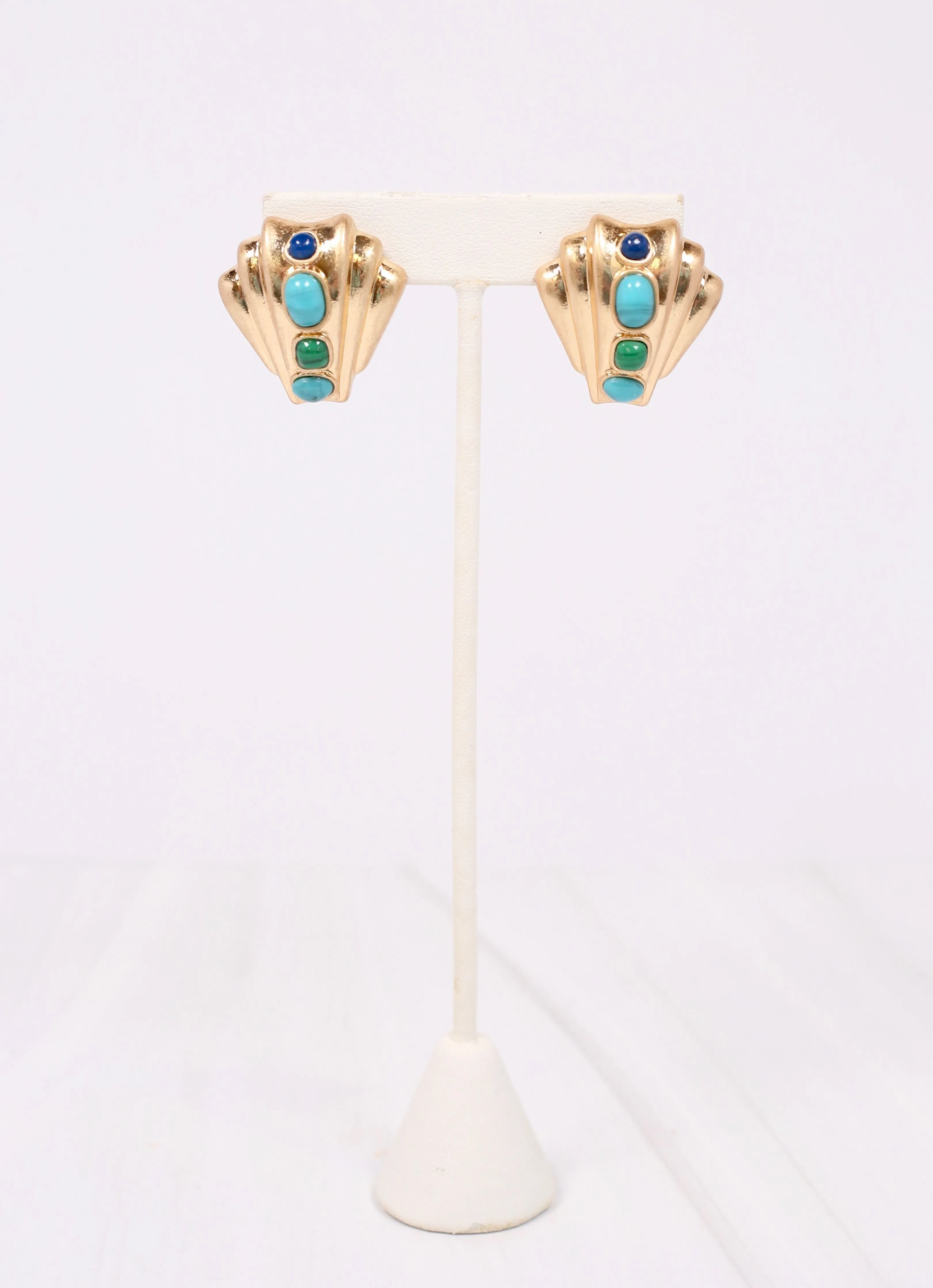 Honolulu Stone Shell Earring TURQUOISE