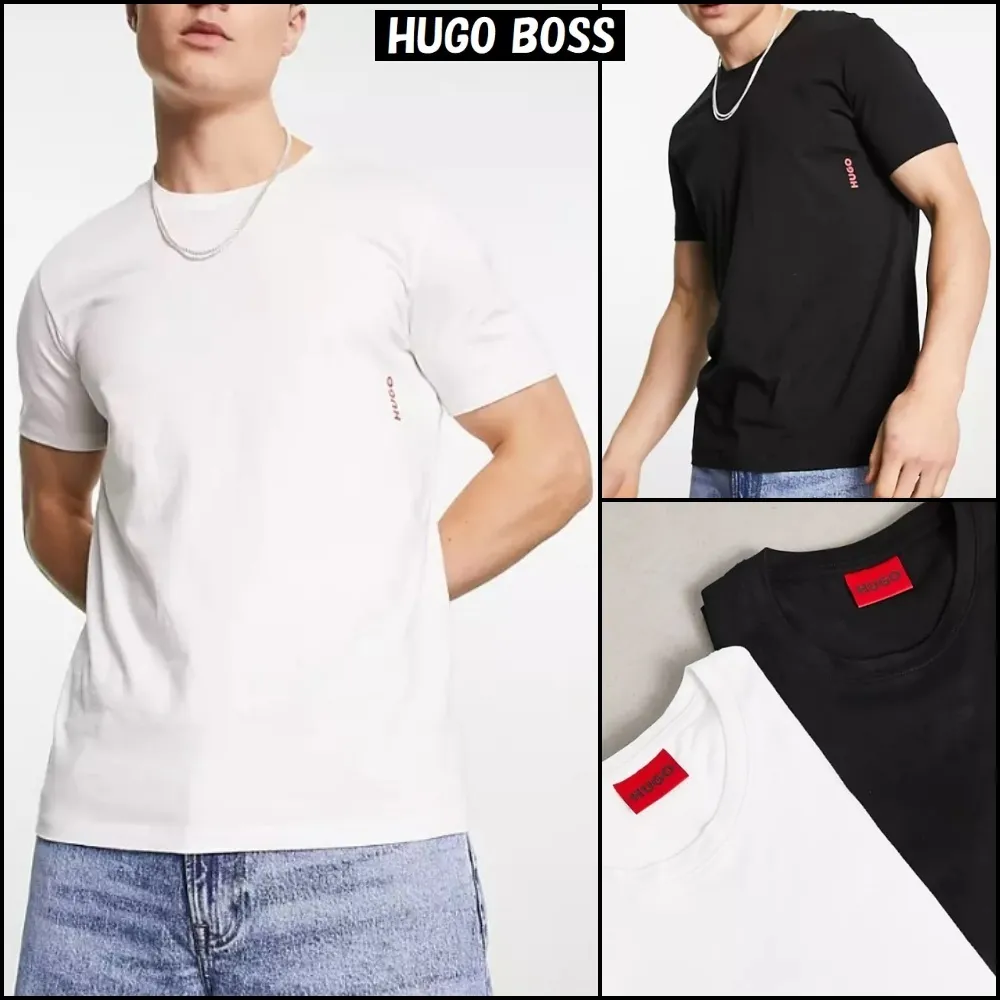 Hugo Boss  |Crew Neck Pullovers Cotton Short Sleeves Co-ord Logo