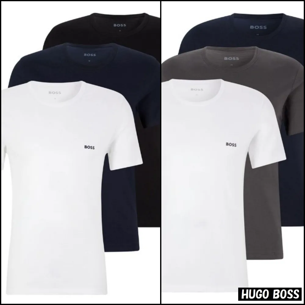 Hugo Boss  |Crew Neck Pullovers Plain Cotton Short Sleeves Co-ord Logo