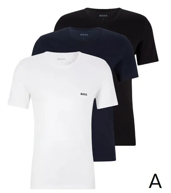 Hugo Boss  |Crew Neck Pullovers Plain Cotton Short Sleeves Co-ord Logo