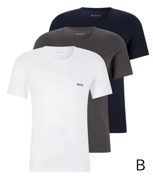 Hugo Boss  |Crew Neck Pullovers Plain Cotton Short Sleeves Co-ord Logo