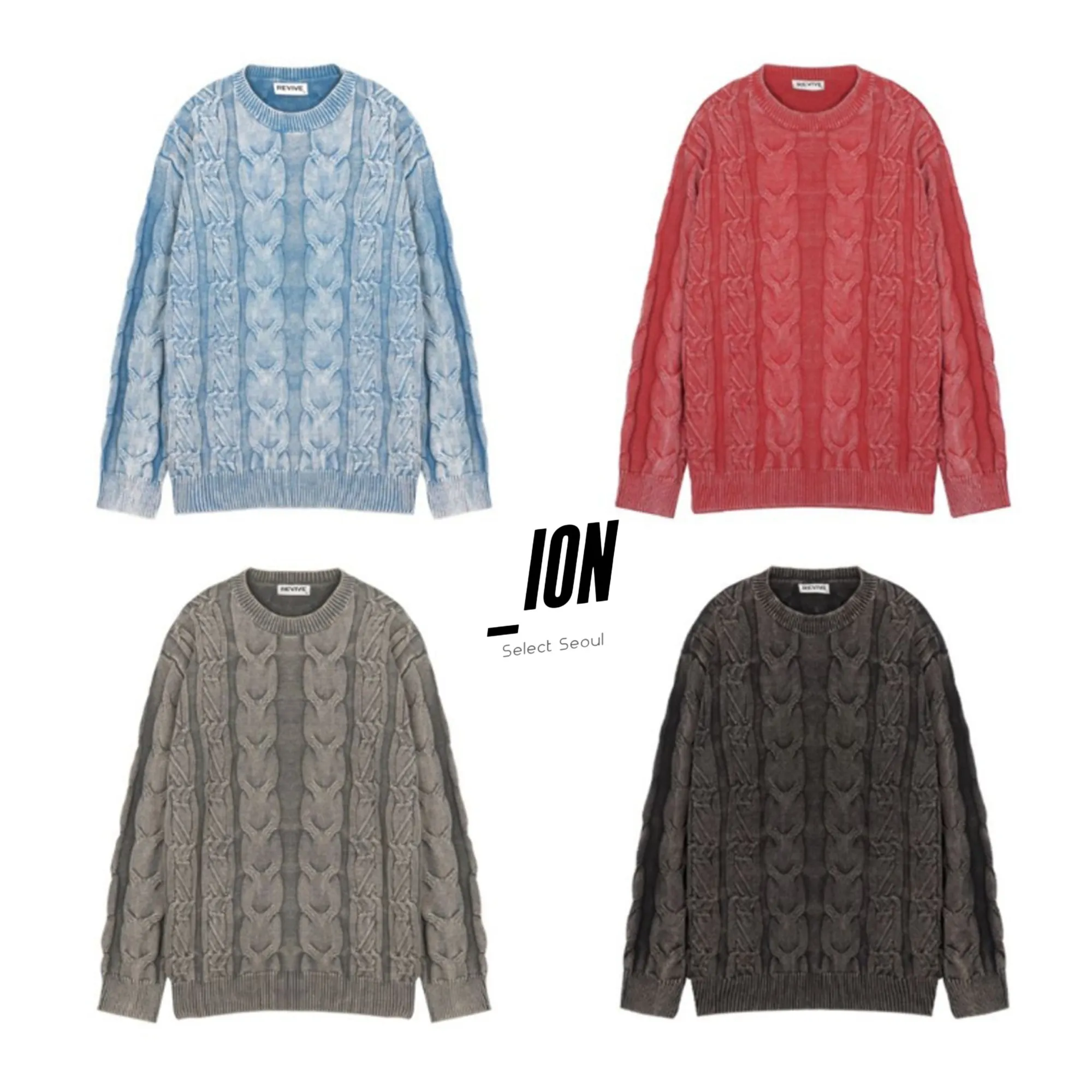 IONSEOUL  |Street Style Long Sleeves Sweaters