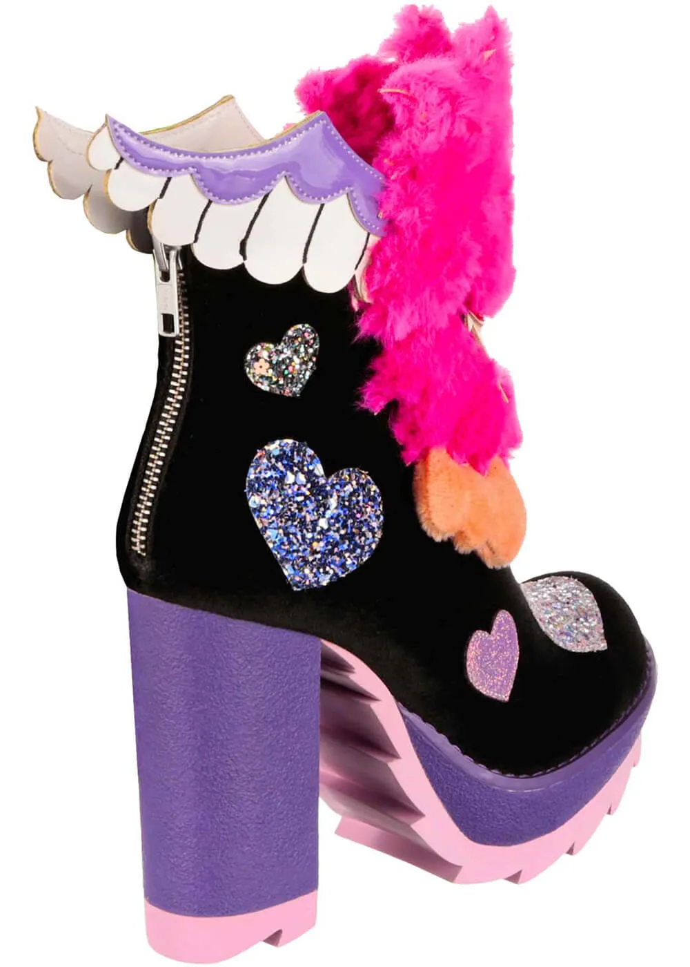 Irregular Choice One Eyed Wonder Monsters 80's Boots Black