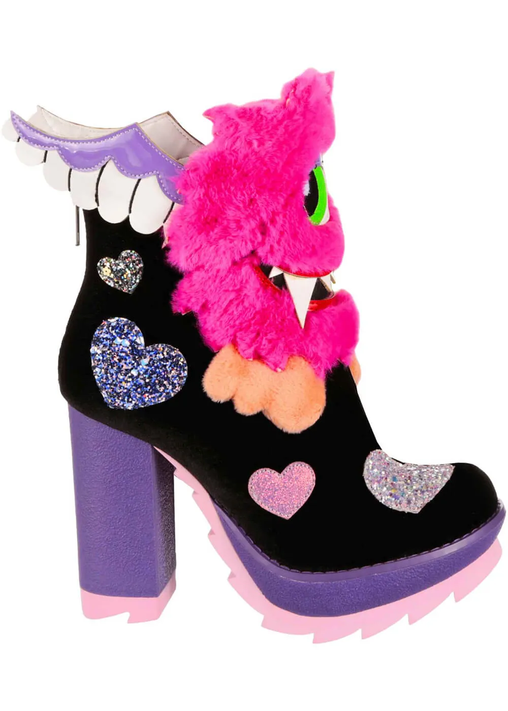 Irregular Choice One Eyed Wonder Monsters 80's Boots Black