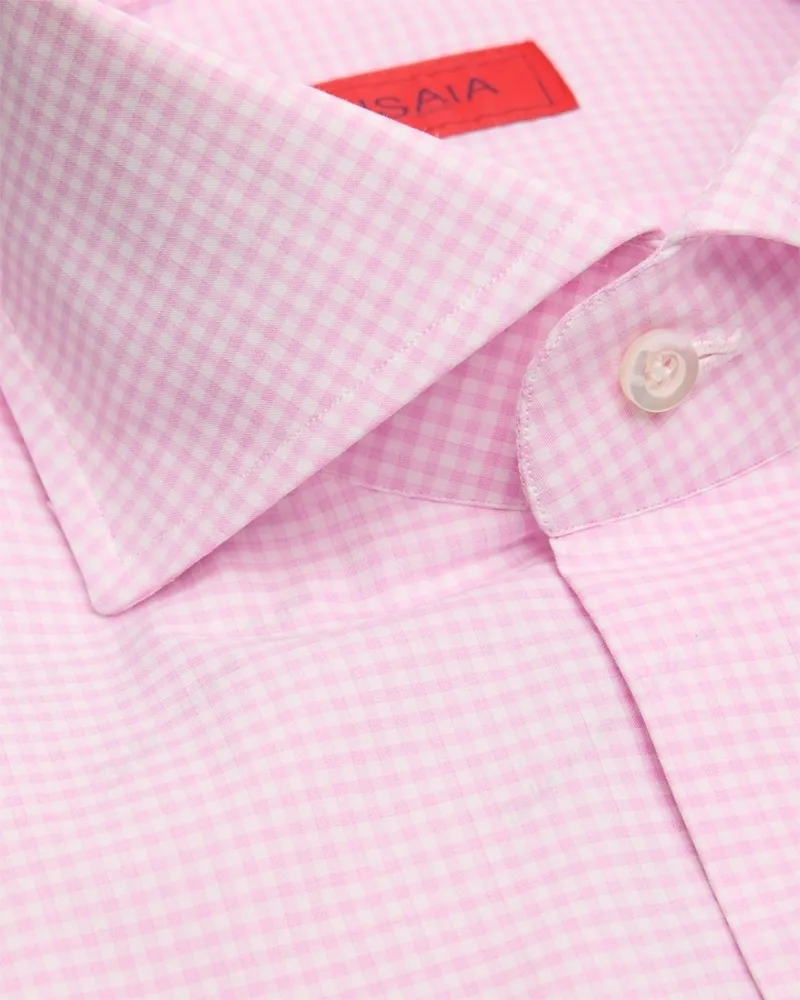 ISAIA  |Gingham Long Sleeves Cotton Shirts