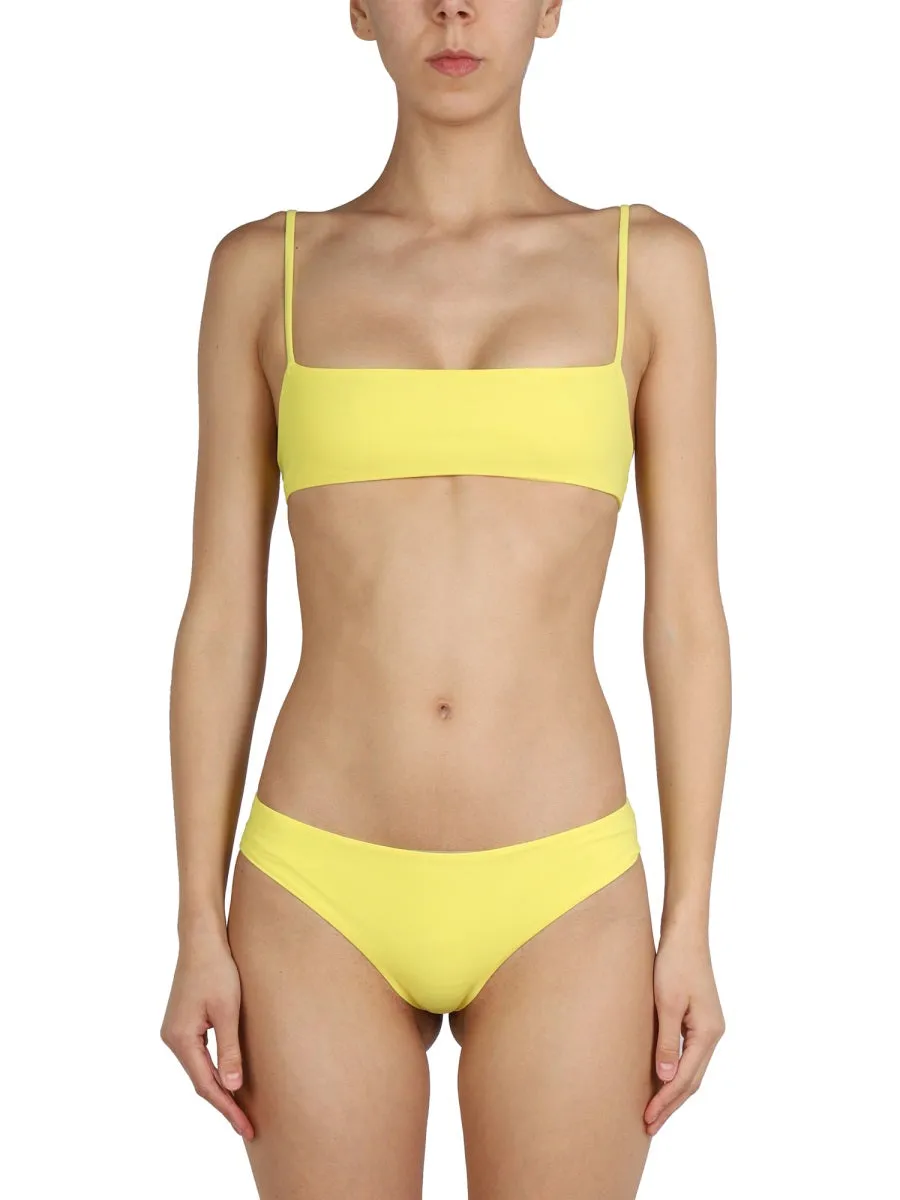 Jil Sander+ Logo-Printed Spaghetti Strap Bikini Set