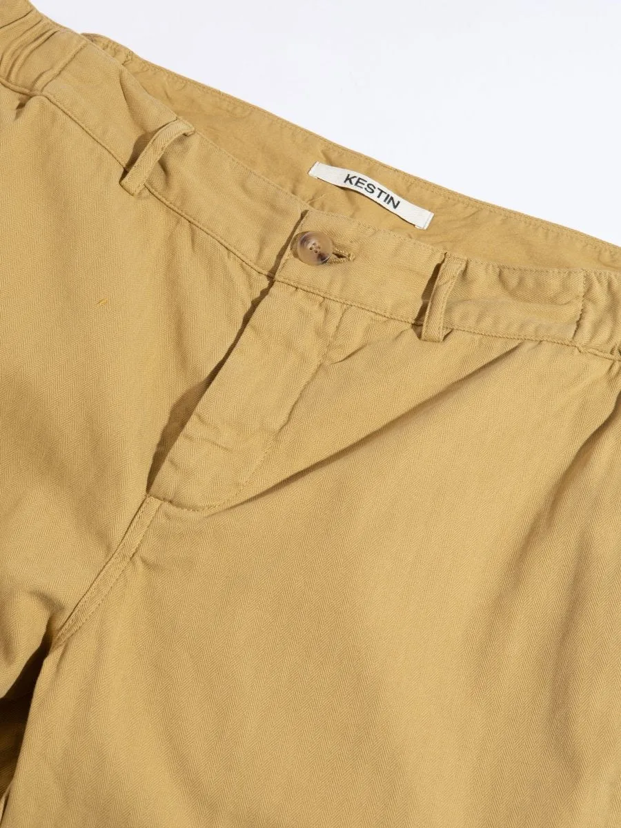 KESTIN ABERLOUR PANT IN AMERICAN Tan Herringbone