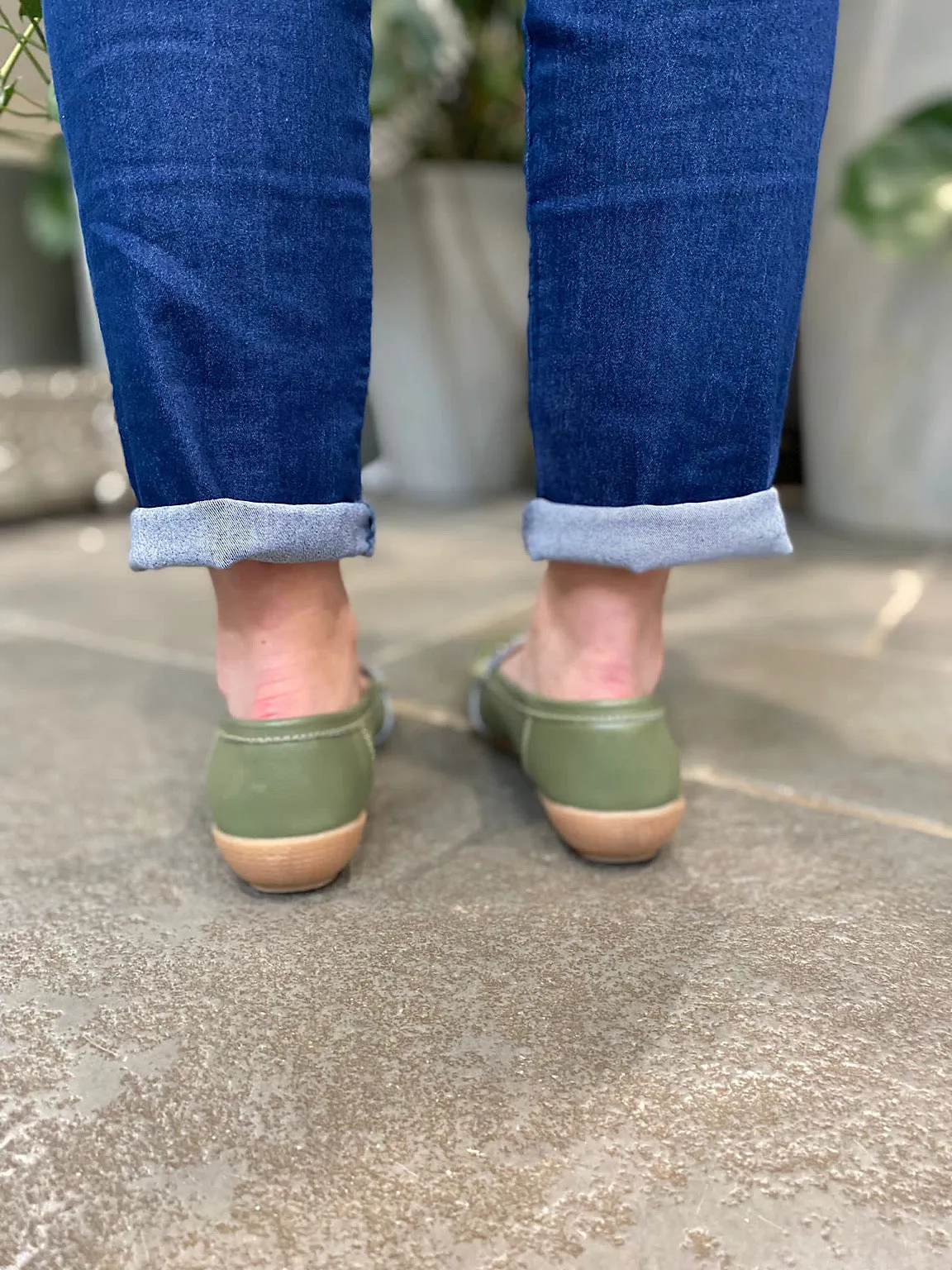 Khaki Leather Tassel Loafer