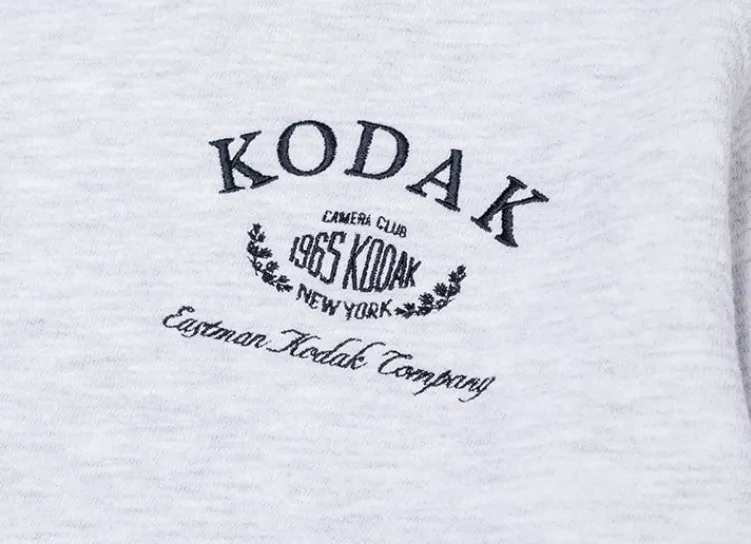 KODAK  |Unisex Street Style Long Sleeves Plain Cotton