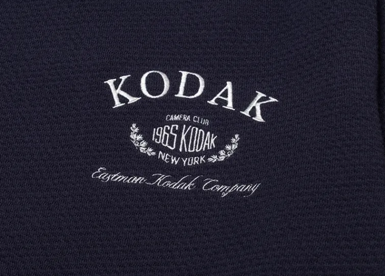 KODAK  |Unisex Street Style Long Sleeves Plain Cotton