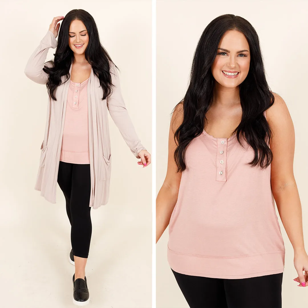 Layers Of Joy Tank, Mauve