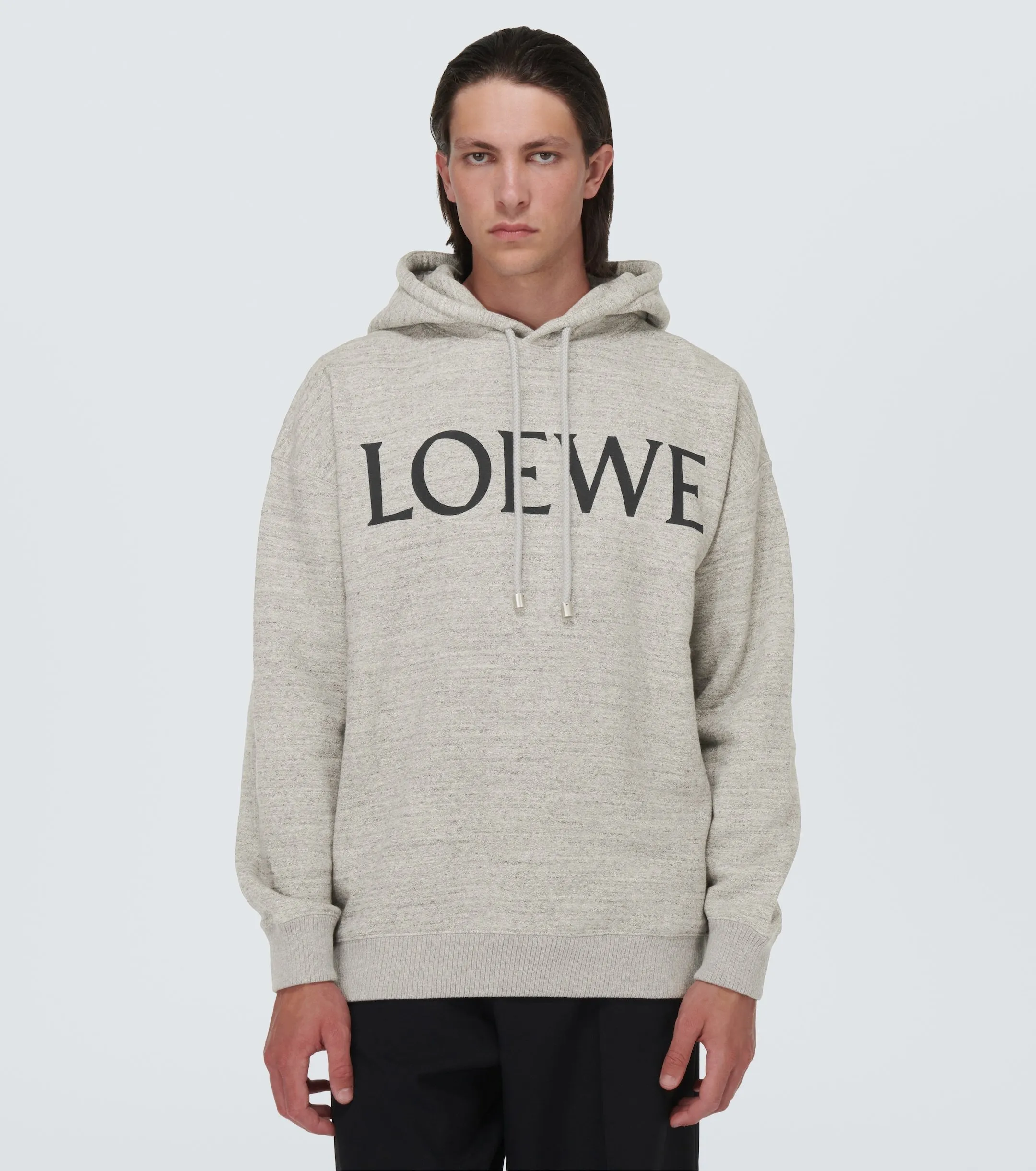 LOEWE  |Pullovers Street Style Long Sleeves Plain Cotton Logo Luxury