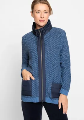 Long Sleeve Zip Cardigan- Olsen