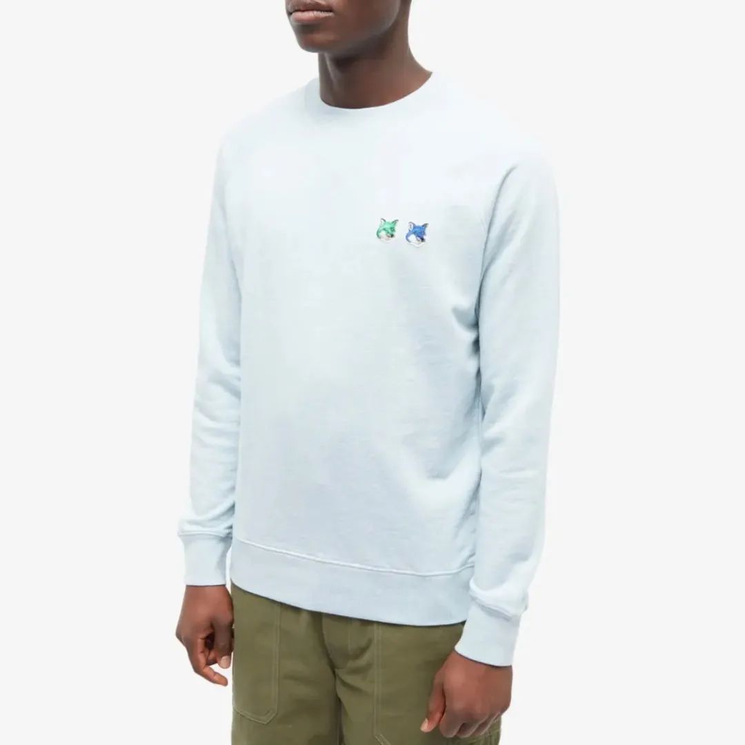 MAISON KITSUNE  |Crew Neck Pullovers Unisex Long Sleeves Plain Cotton