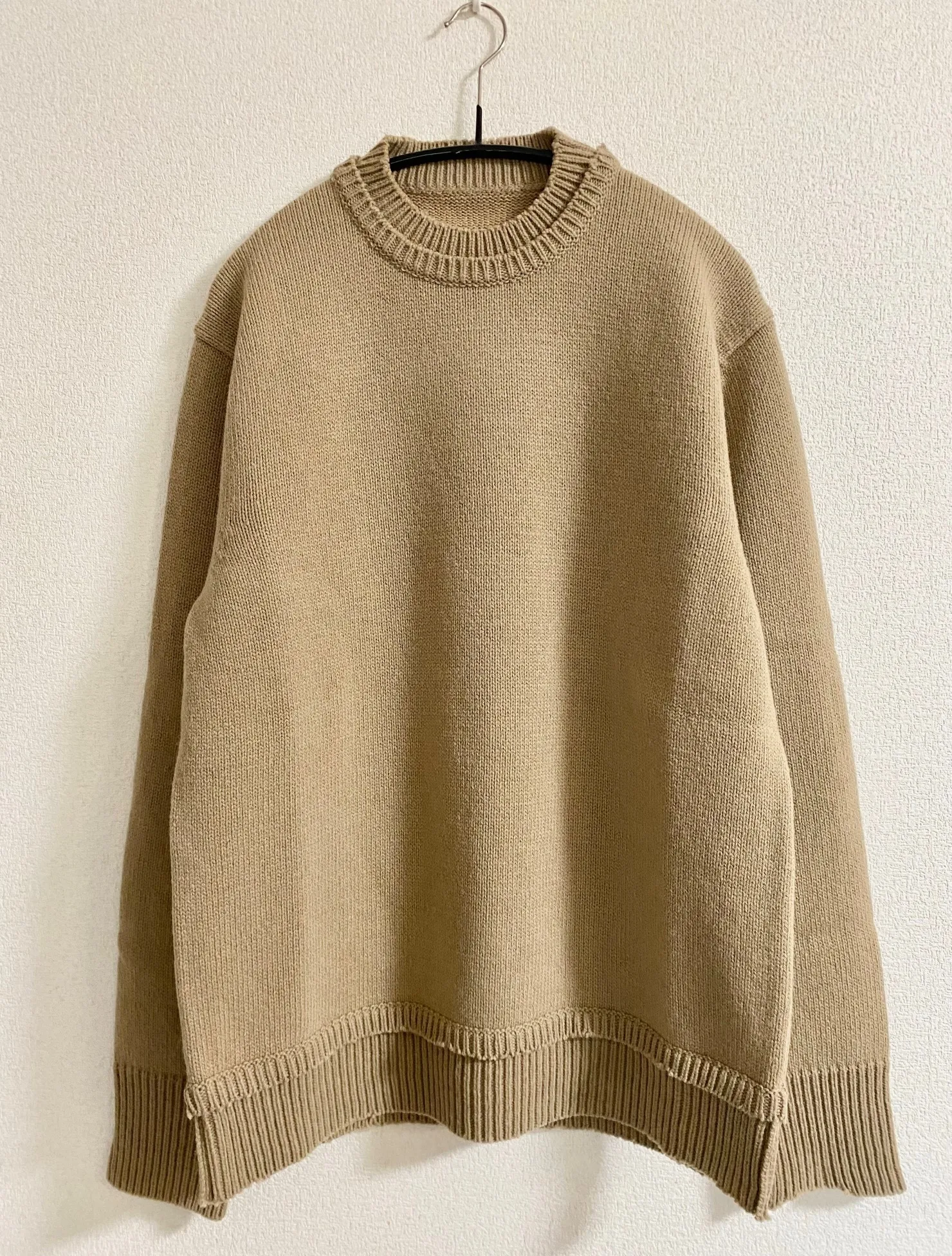 Maison Margiela  |Crew Neck Pullovers Unisex Wool Long Sleeves Logo Designers