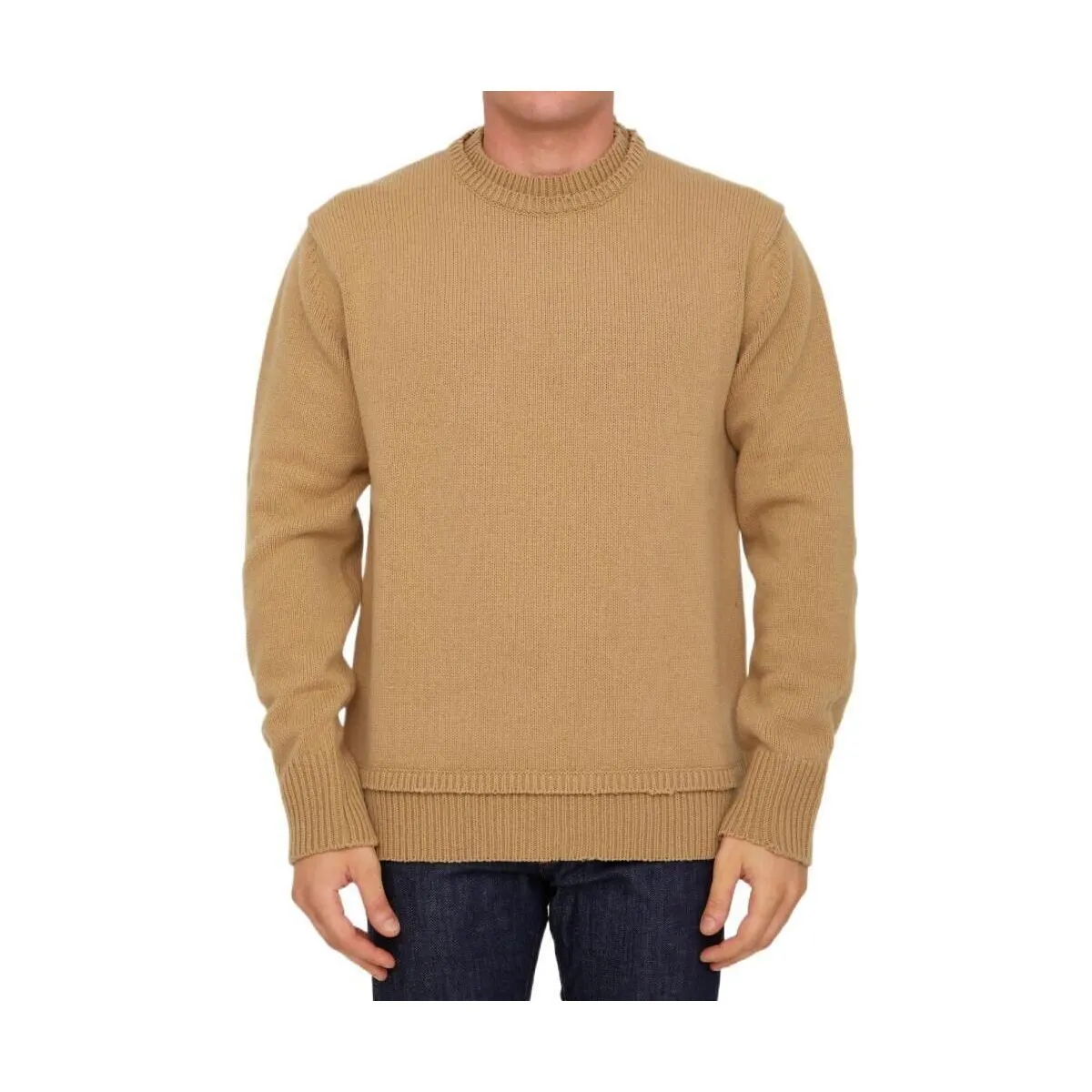 Maison Margiela  |Crew Neck Pullovers Unisex Wool Long Sleeves Logo Designers