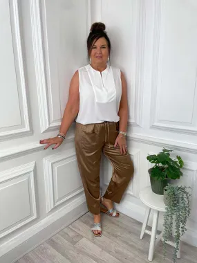 Malissa J 7/8 Fisherman Trousers - Caramel