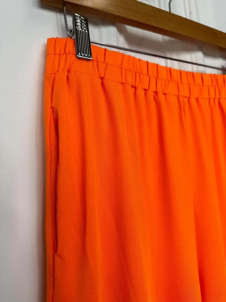 Malissa J Pleat Cuff Trousers - Orange