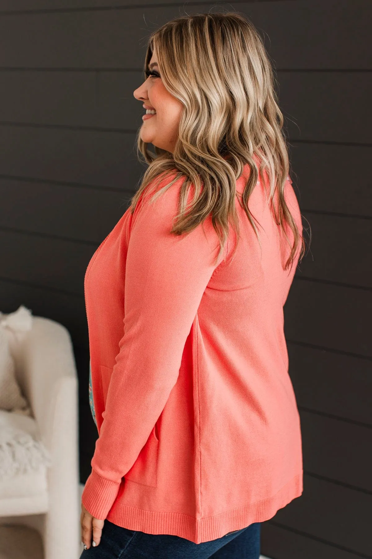 Many Reasons Lightweight Cardigan- Coral