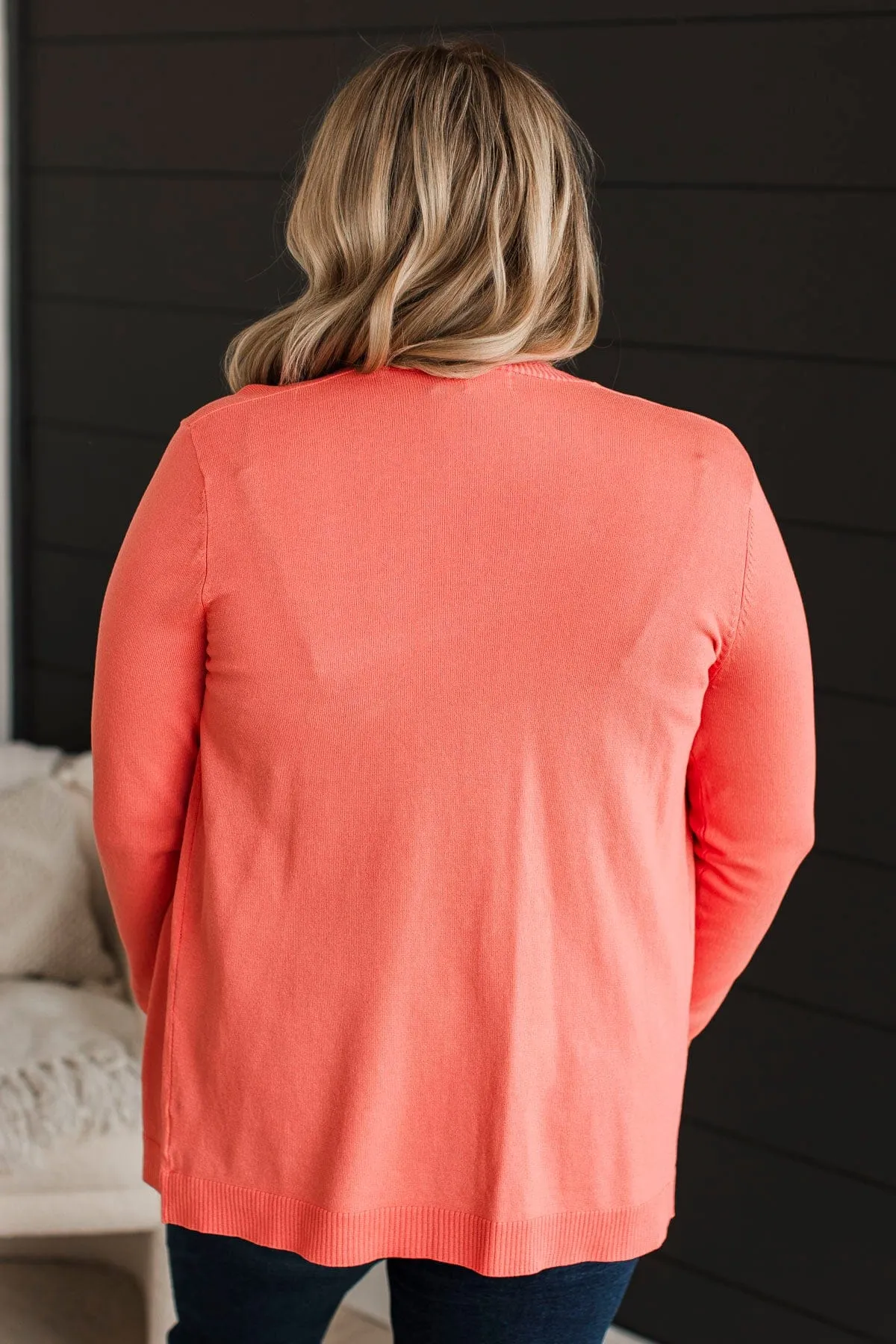 Many Reasons Lightweight Cardigan- Coral