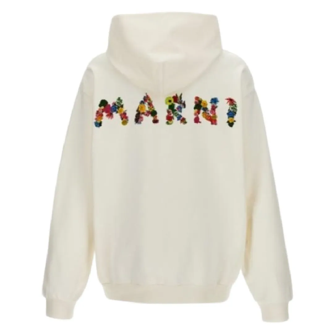 MARNI  |Pullovers Flower Patterns Street Style Long Sleeves Plain