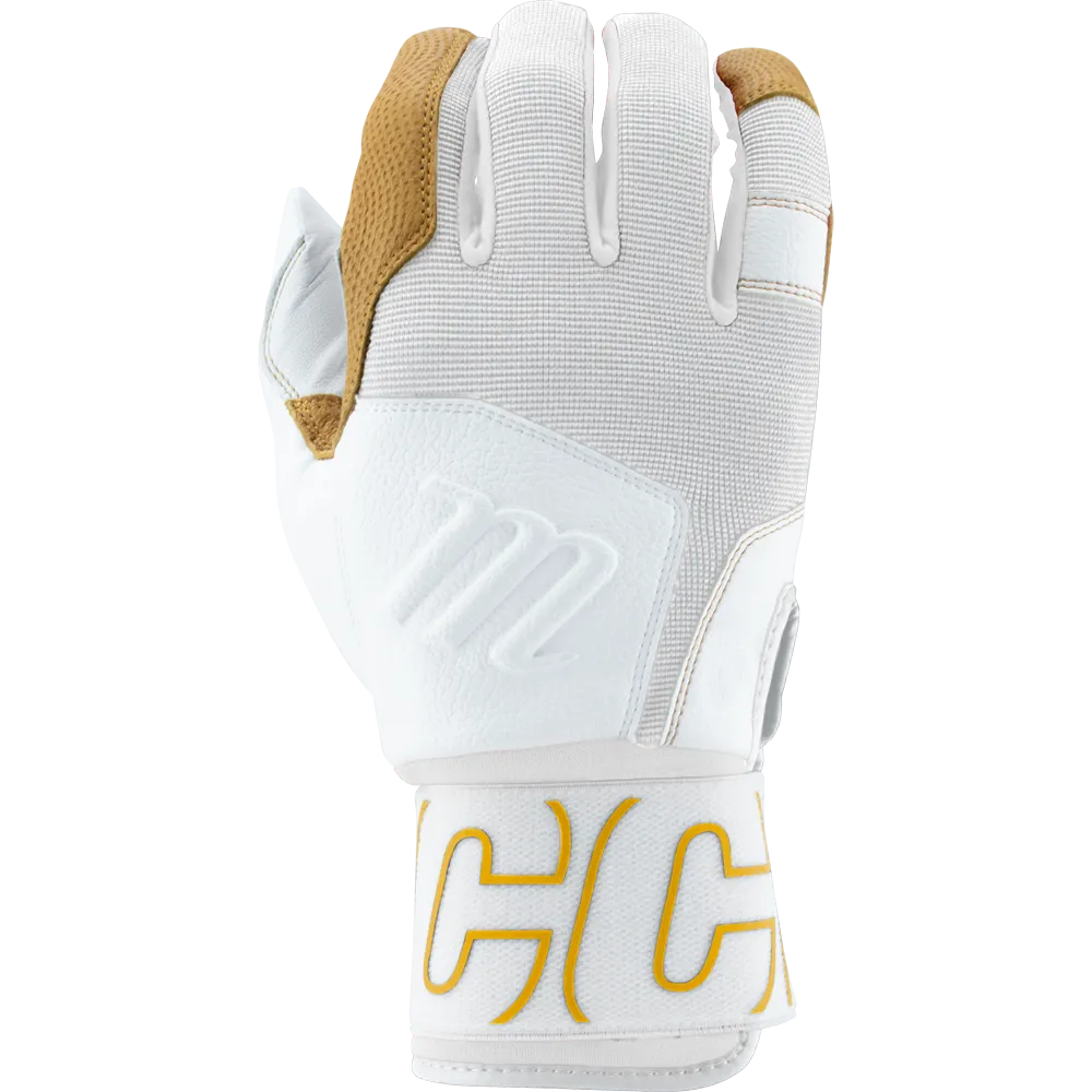 Marucci Blacksmith V2 Full Wrap Adult Batting Gloves: MBG2BKSMFW