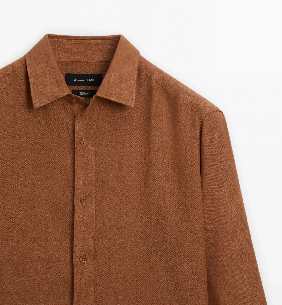 Massimo Dutti  |Linen Long Sleeves Shirts