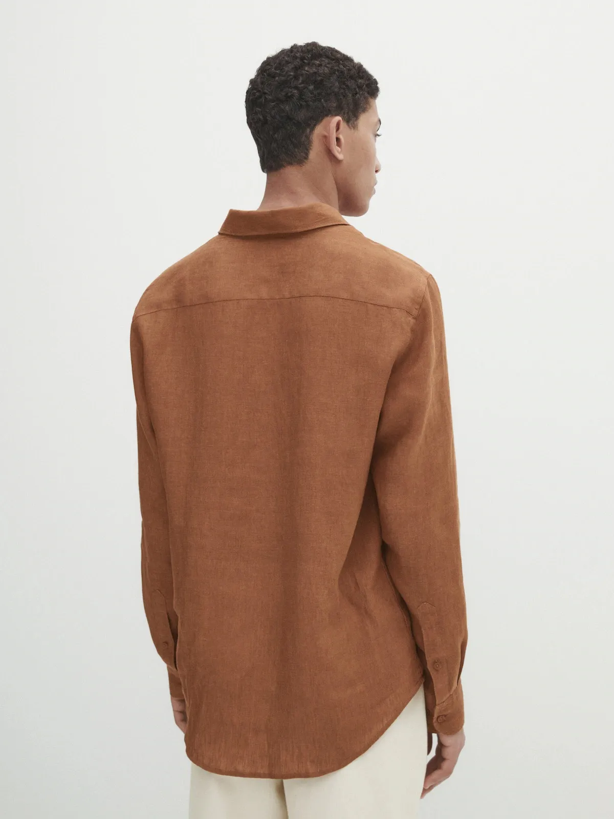 Massimo Dutti  |Linen Long Sleeves Shirts