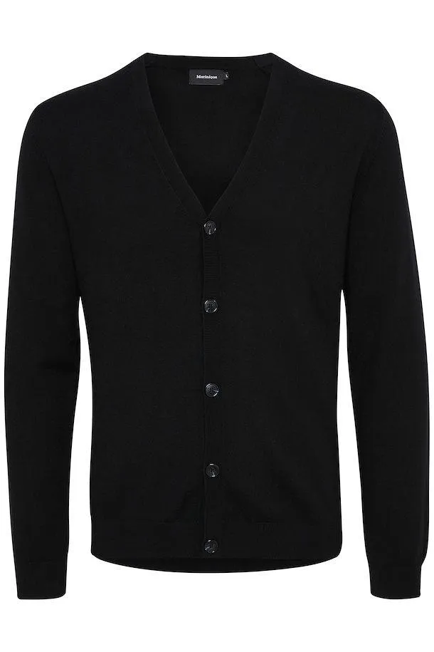 Matinique Jambon Cardigan in Black