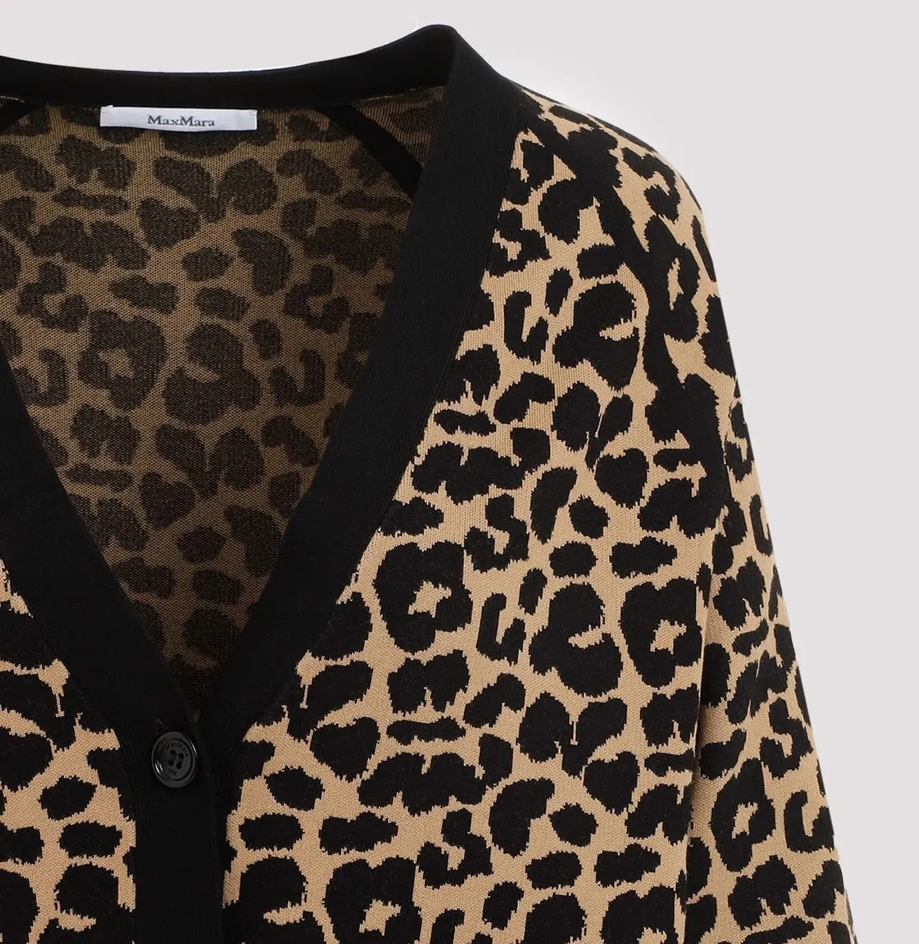 MaxMara  |Leopard Patterns Long Sleeves Cardigans