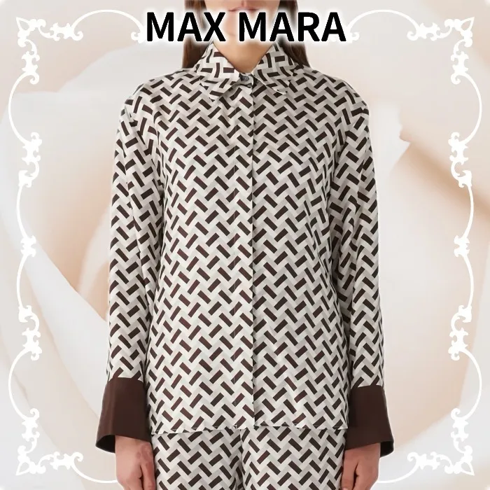 MaxMara  |Long Sleeves Logo Shirts & Blouses