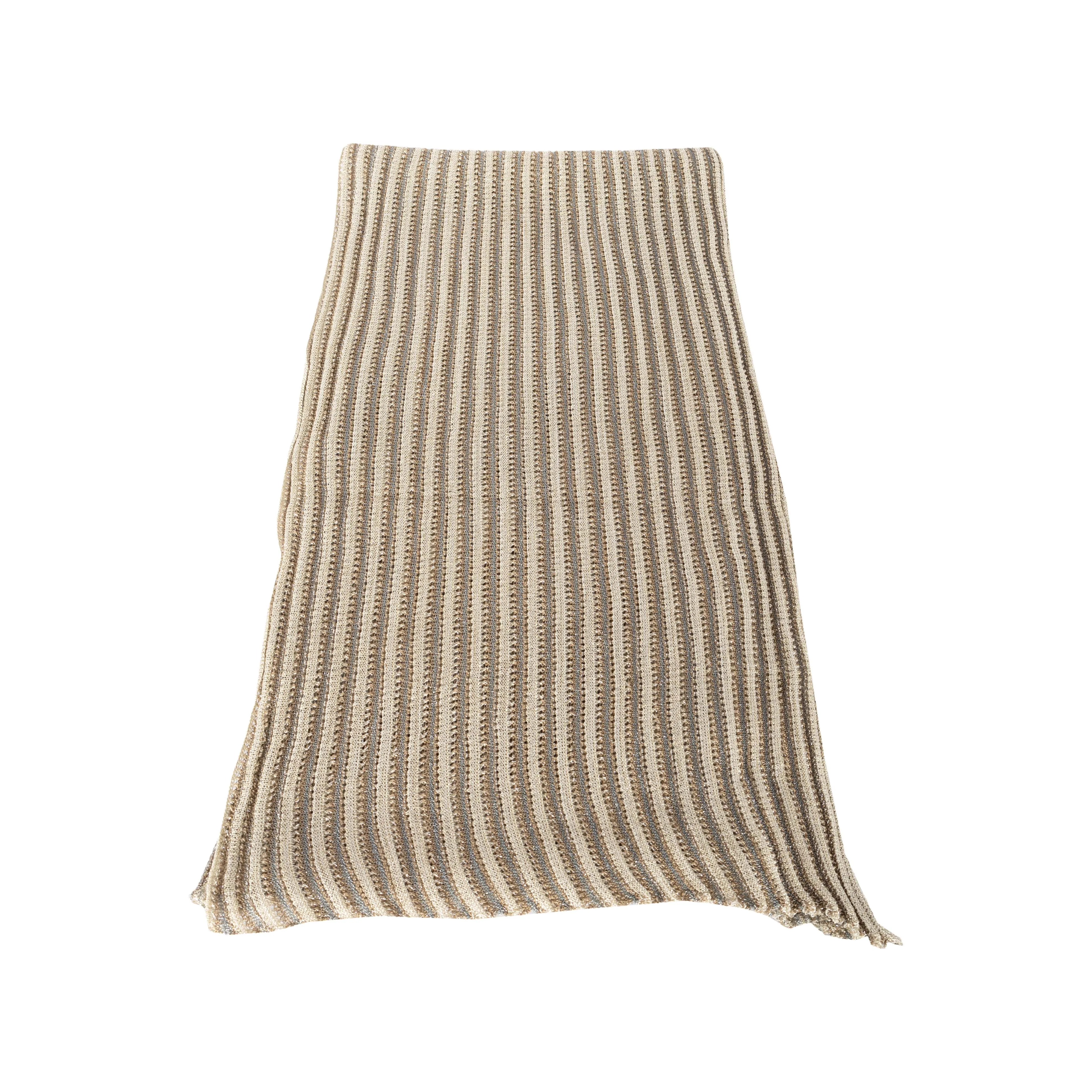 Missoni Striped Knit Foulard - '10s