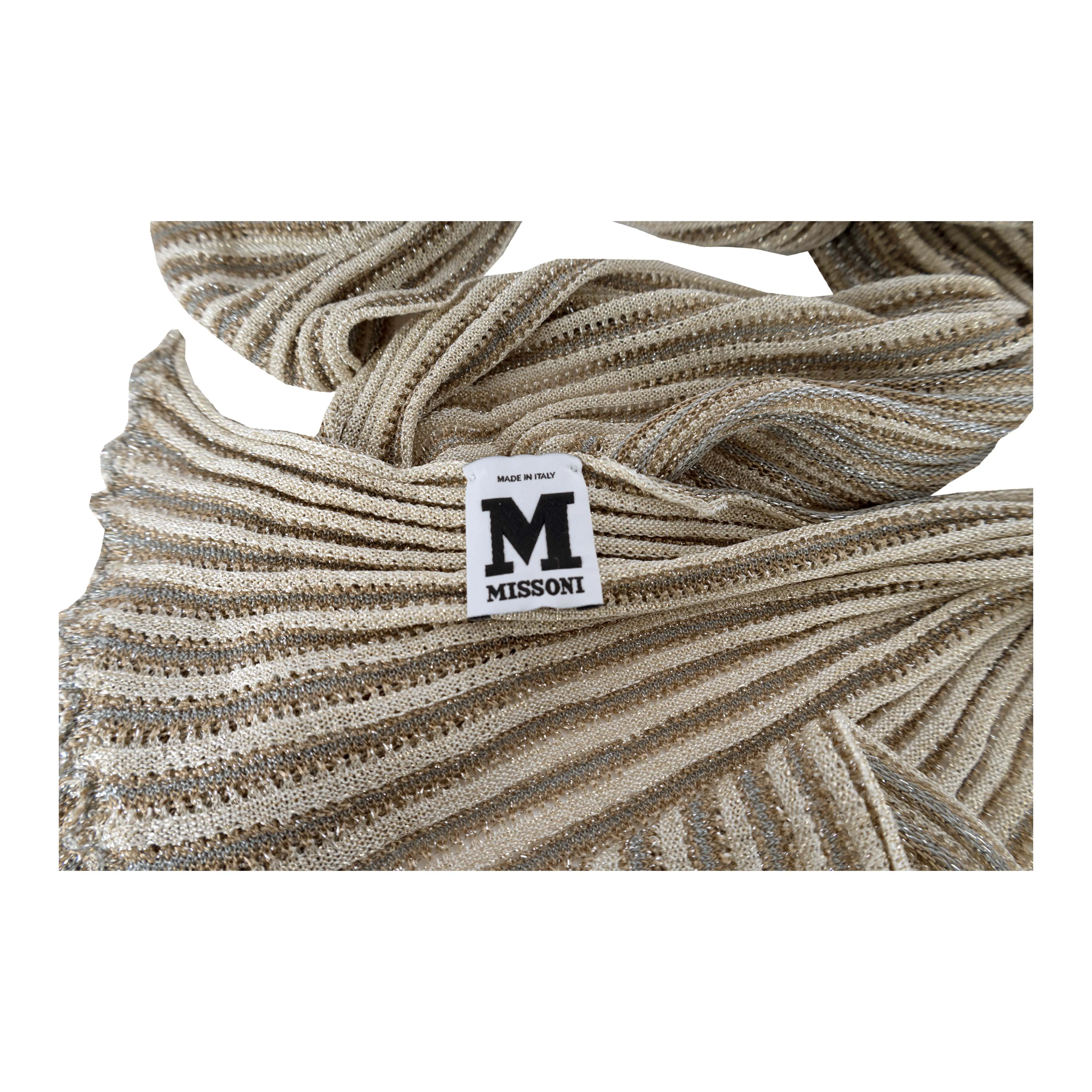 Missoni Striped Knit Foulard - '10s