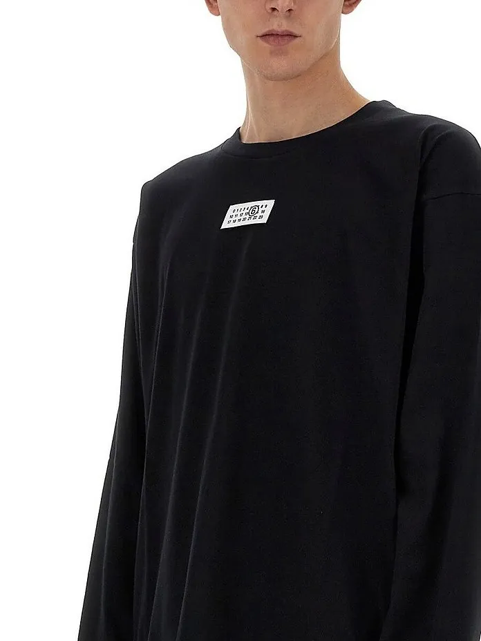 MM6 Maison Margiela  |Crew Neck Street Style Long Sleeves Plain Cotton