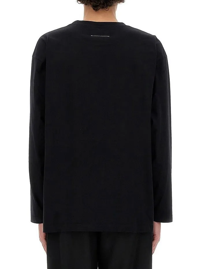 MM6 Maison Margiela  |Crew Neck Street Style Long Sleeves Plain Cotton