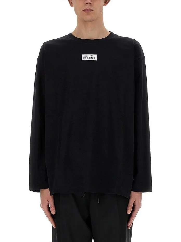 MM6 Maison Margiela  |Crew Neck Street Style Long Sleeves Plain Cotton