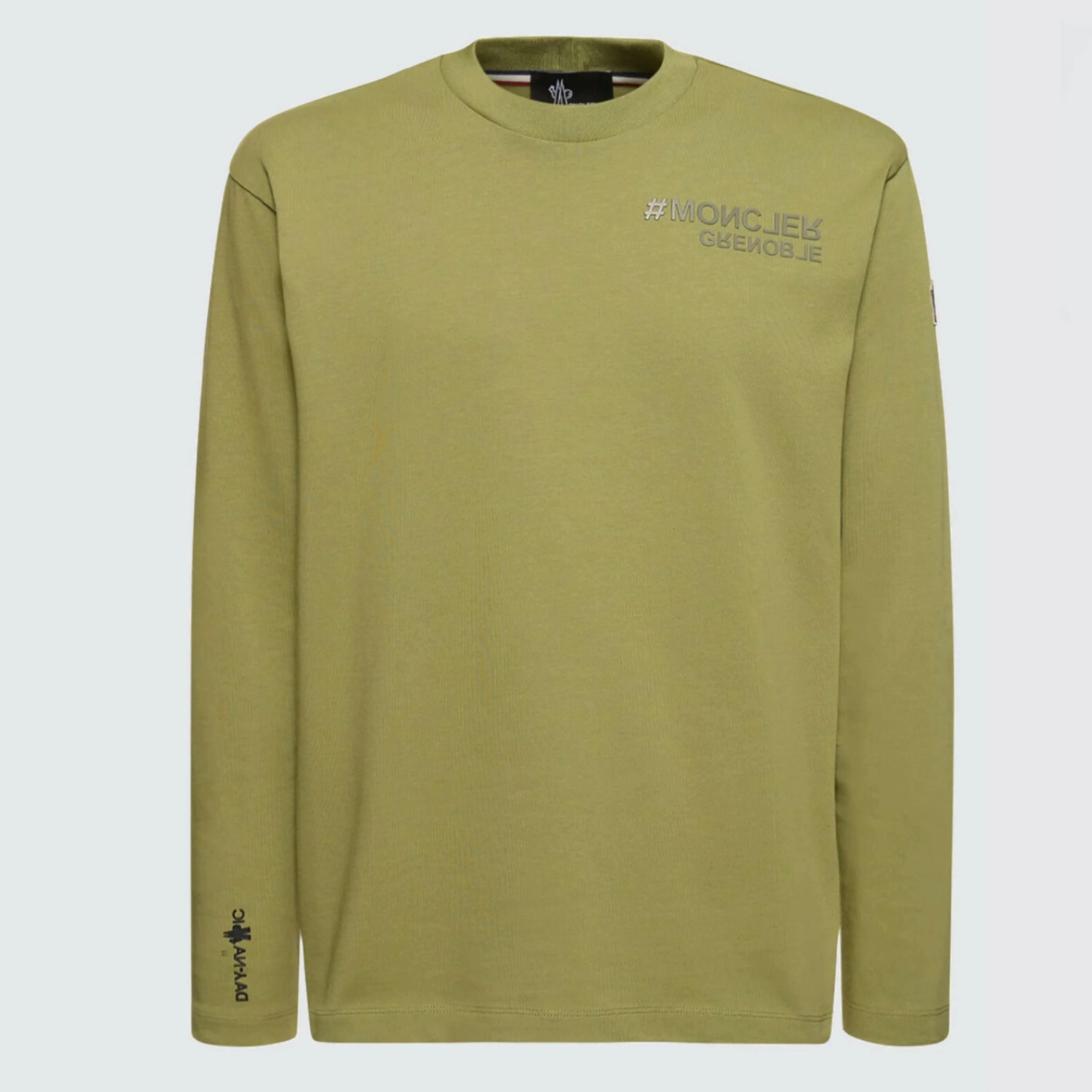 MONCLER  |Crew Neck Street Style Long Sleeves Plain Cotton