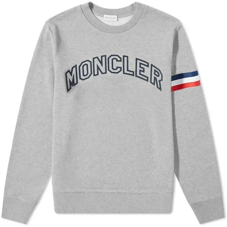 MONCLER  |Long Sleeves Plain Cotton Sweatshirts