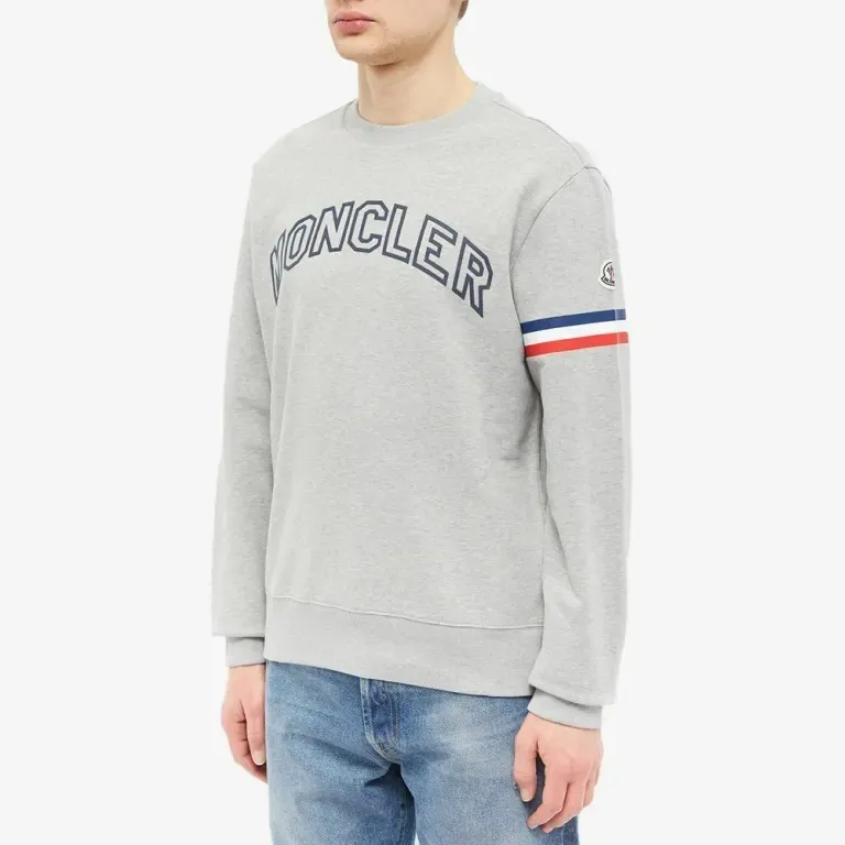 MONCLER  |Long Sleeves Plain Cotton Sweatshirts