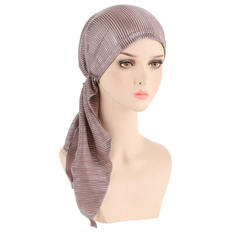 Muslim Stretch Head Scarf Turban Bonnet Women Inner Hijabs