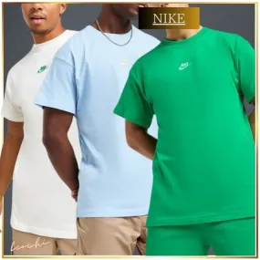 Nike  |Crew Neck Pullovers Unisex Street Style Cotton Short Sleeves