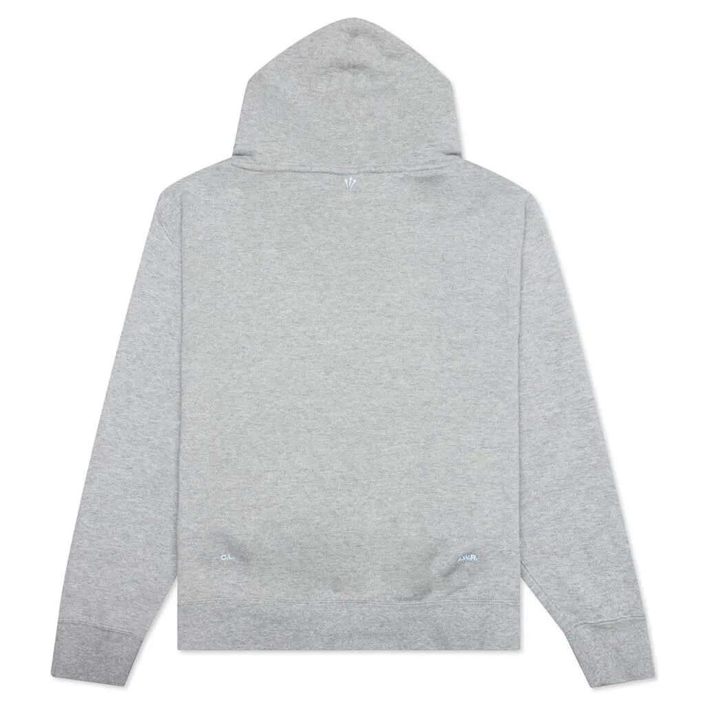 Nike x Nocta Basketball Hoodie - Dark Grey Heather/Cobalt Tint