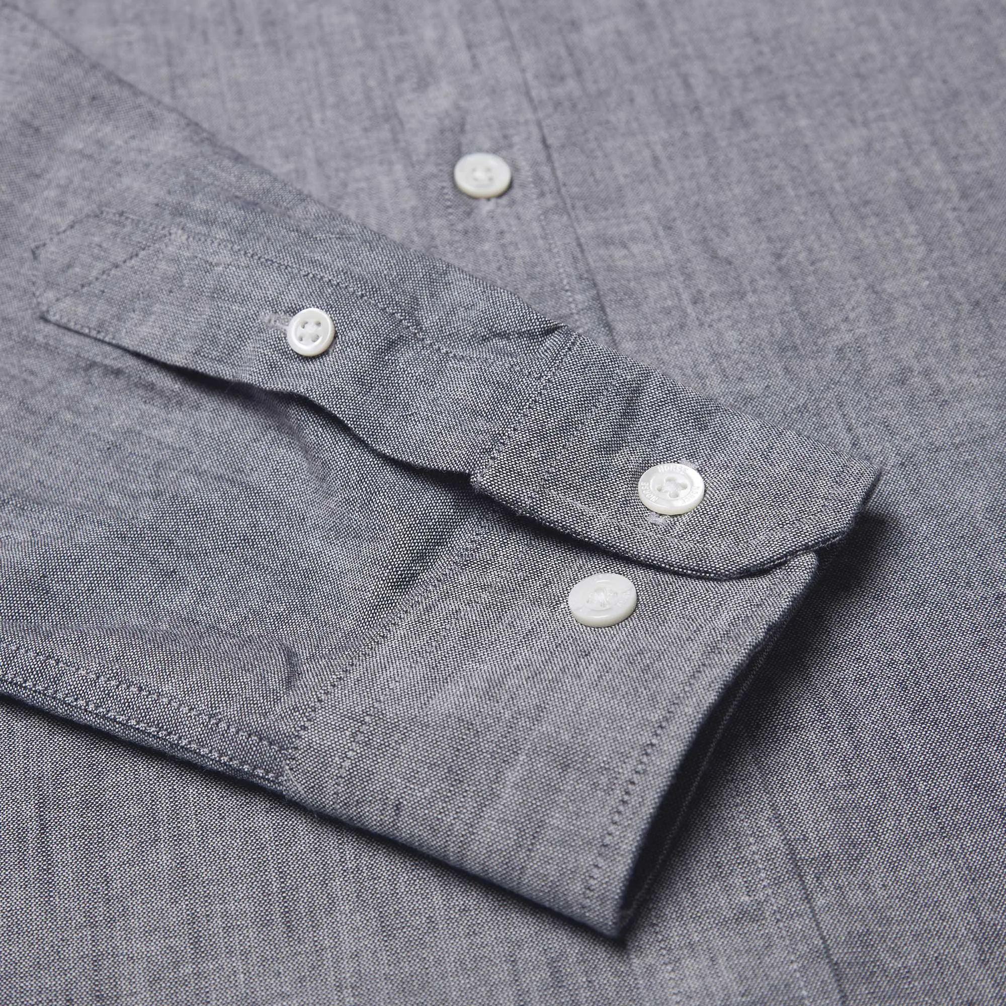 Norse Projects Button Down Anton Chambray ShirtDark Navy